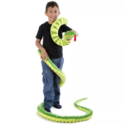 14' Melissa & Doug Giant Boa Constrictor Lifelike Stuffed Animal Snake...