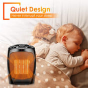 1500W Ceramic Desk Space Heater with 3 Modes $22.39 After Coupon (Reg....