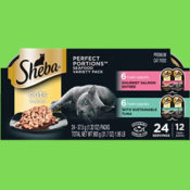 24 Servings Sheba Perfect Portions Cuts Wet Cat Food, Variety Pack as low...
