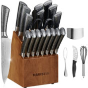 24-Piece Mareston High-Carbon German Stainless Steel Kitchen Knives Set...