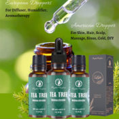 3-Pack Tea Tree Oil Essential Oil with Dropper $9.98 After Code + Coupon...