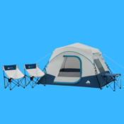 4-Piece Ozark Trail Tent, Chairs and Table Camping Combo $50 Shipped Free...