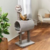 49-inch Frisco Animal Series Cat Tunnel with Scratching Post, Sloth $29.83...