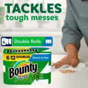 6-Count Double Rolls Bounty Select-A-Size Paper Towels $11.77 (Reg. $30)...