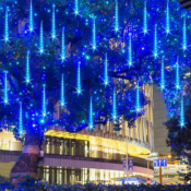 8 Tubes Christmas Falling Drop String Light Decoration, 288 LEDs $11.19...