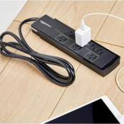 Amazon Cyber Monday! Amazon Basics 6-foot Cord 8-Outlet Power Strip Surge...