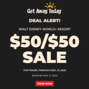 Florida 50/50 Sale! Get a $50 Get Away Today Future Travel Credit + $50...