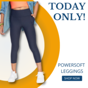 Today Only! Girl's Powersoft Leggings $10 (Reg. $29.99) + for Women!