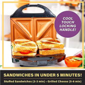 Gotham Steel Panini Press Sandwich Maker & Toaster $12 (Reg. $20) - FAB...