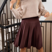 Complete your look for the day with this High Waist Knit Skirt for only...