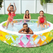 Amazon Cyber Deal! Intex Swim Center Inflatable Pinwheel Pool $8.36 (Reg....