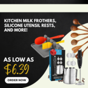 Today Only! Kitchen Milk Frothers, Silicone Utensil Rests, and more as...