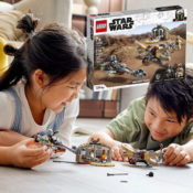 THREE LEGO Star Wars 276-Piece The Mandalorian Trouble on Tatooine Building...