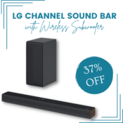 Today Only! LG S40Q 2.1-Channel Sound Bar, 300 Watts, with Wireless Subwoofer...