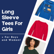 Today Only! Long Sleeve Tees For Girls $6 (Reg. $19.99) + For Boys and...