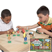 Melissa and Doug 15-Piece Wooden Vehicles & Traffic Signs Set $11 After...