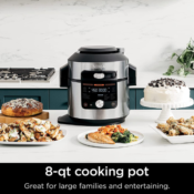 Ninja Foodi 14-in-1 SMART XL 8 Qt. Pressure Cooker Steam Fryer with SmartLid...