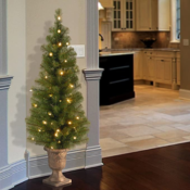 Pre-lit Artificial 4-Ft Tree with Pre-strung White Lights $23.76 (Reg....