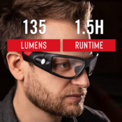 Rechargeable Lighted LED Safety Glasses $33.59 Shipped Free (Reg. $40)...