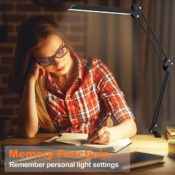 Swing Arm LED Desk Lamp with Clamp, 12W $16 After Code (Reg. $32) + Free...