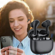 Amazon Black Friday! True Wireless Earbuds with Type C Charging Case $7.98...