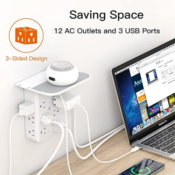 Wall Outlet Extender with Shelf $16.91 After Coupon (Reg. $25) - 1.9K+...