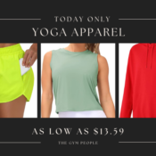 Today Only! Yoga Apparel as low as $13.59 (Reg. $16.99+) - FAB Ratings!
