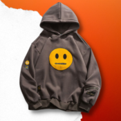 Zipper Pocket Smile Face Patchwork Fleece Hoodies $31.79 Shipped Free (Reg....