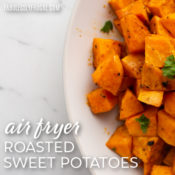 roasted sweet potatoes in a bowl