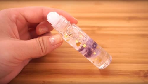 DIY crystal lip gloss