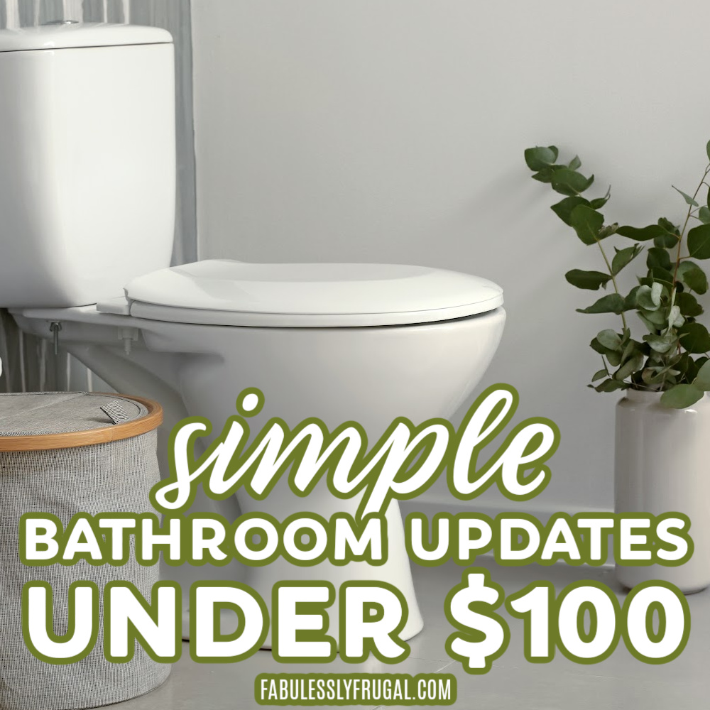 simple bathroom updates under $100