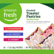 12-Count Amazon Fresh Toaster Pastries Variety Pack as low as $2.03 Shipped...