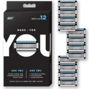 12-Count Made for YOU by BIC Shaving Razor Refill Cartridge Blades as low...