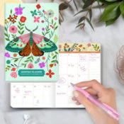 2022-2023 Monthly Pocket Planner, Enchanted Garden $5.99 After Coupon (Reg....
