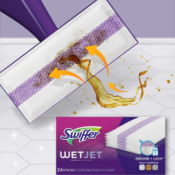 24-Count Swiffer WetJet Multi-Surface Floor Cleaner Mop Pad Refill as low...