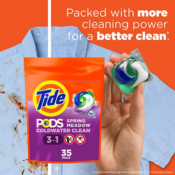 35-Count Tide PODS HE Turbo Laundry Detergent Pacs, Spring Meadow as low...
