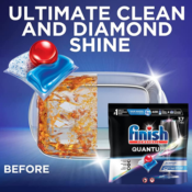 THREE 37-Count Finish Quantum Dishwasher Detergent Tablets $7.13 EACH (Reg....