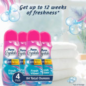 4-Count Purex Crystals in-Wash Fragrance and Scent Booster, Fresh Vibes...