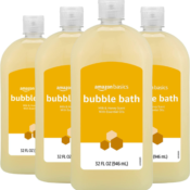 4-Pack Amazon Basics Milk & Honey Bubble Bath as low as $10.81 Shipped...