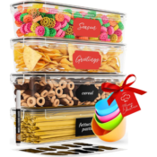 4-Pack Food Storage Containers with Snap Lids Set $17.99 After Coupon (Reg....