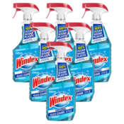 TWO 6-Count Windex Original Glass and Window Cleaner Spray Bottle, 23 fl...