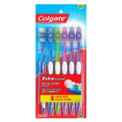 6 Pack Colgate Extra Clean Toothbrush, Medium as low as $2.75 After Coupon...