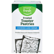 8-Count Amazon Fresh Frosted Cookies & Crème Toaster Pastries $5.37...