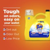 96-Loads Tide Simply + Oxi Refreshing Breeze Liquid Laundry Detergent as...
