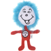 9-Inch Dr. Seuss The Cat in The Hat Thing 2 Big Head Plush Dog Toy $2.70...
