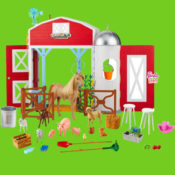 Barbie Sweet Orchard Farm Playset with Barn, 11 Animals, and 15 Accessories...