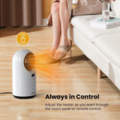 Today Only! Electric Space Heater for Indoor Use with Remote $47.99 Shipped...