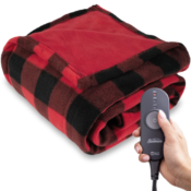 Sunbeam Heated Electric Throw Blanket $29.88 (Reg. $50) - With 3 personalized...