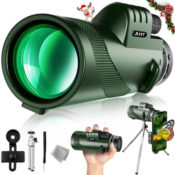 High Power Monocular for Adults with Night Vision $40 Shipped Free (Reg....