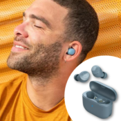 JLab Go Air Pop Bluetooth Earbuds, True Wireless with Charging Case, Gray...